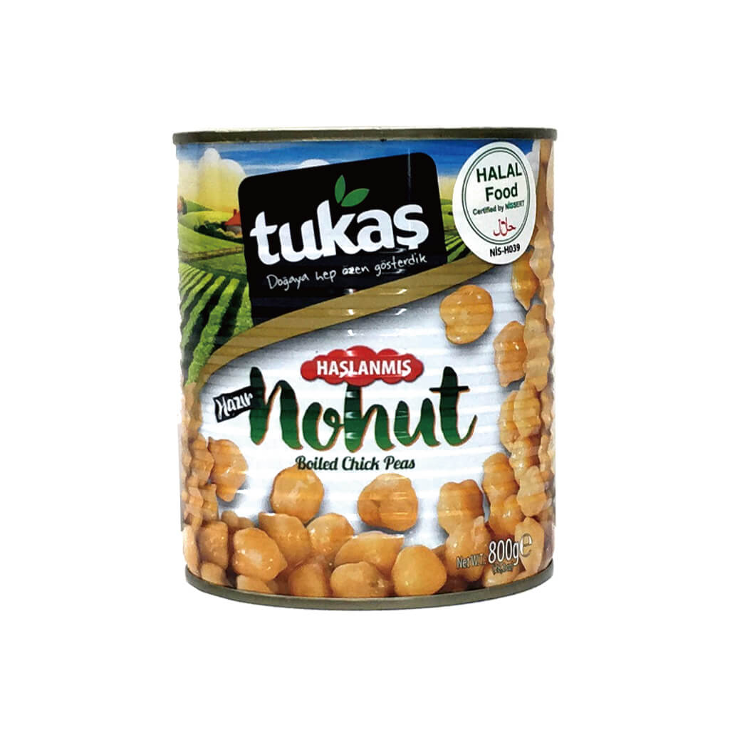 TUKAS ひよこ豆水煮 800g » HalalTokyo