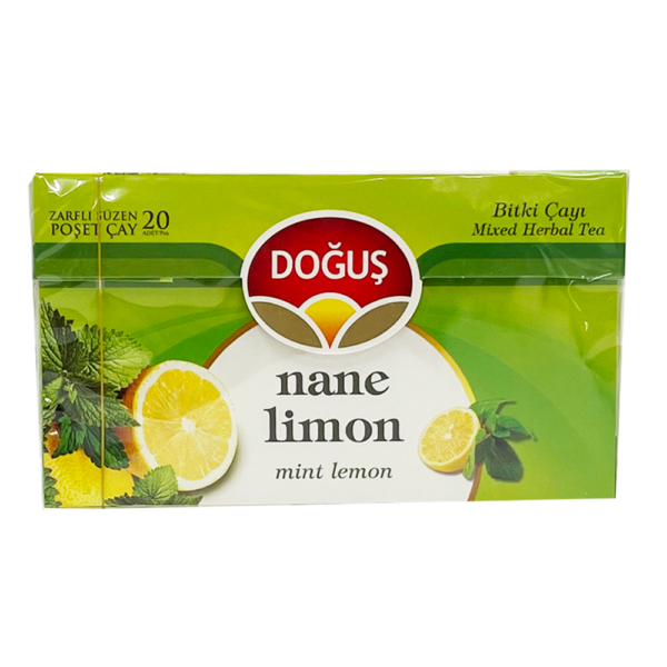 Dogus ミントレモンハーブティー トルコの紅茶 ティーバッグ個x2g Halaltokyo